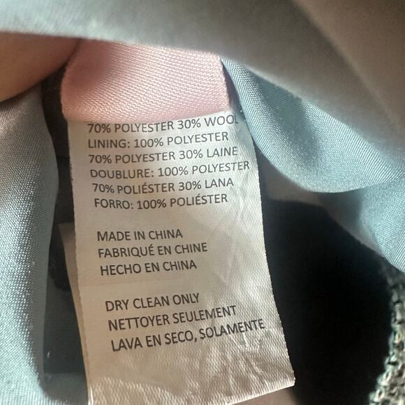 Derek Lam Button Up Tweed Green Shacket - Picture 7 of 10